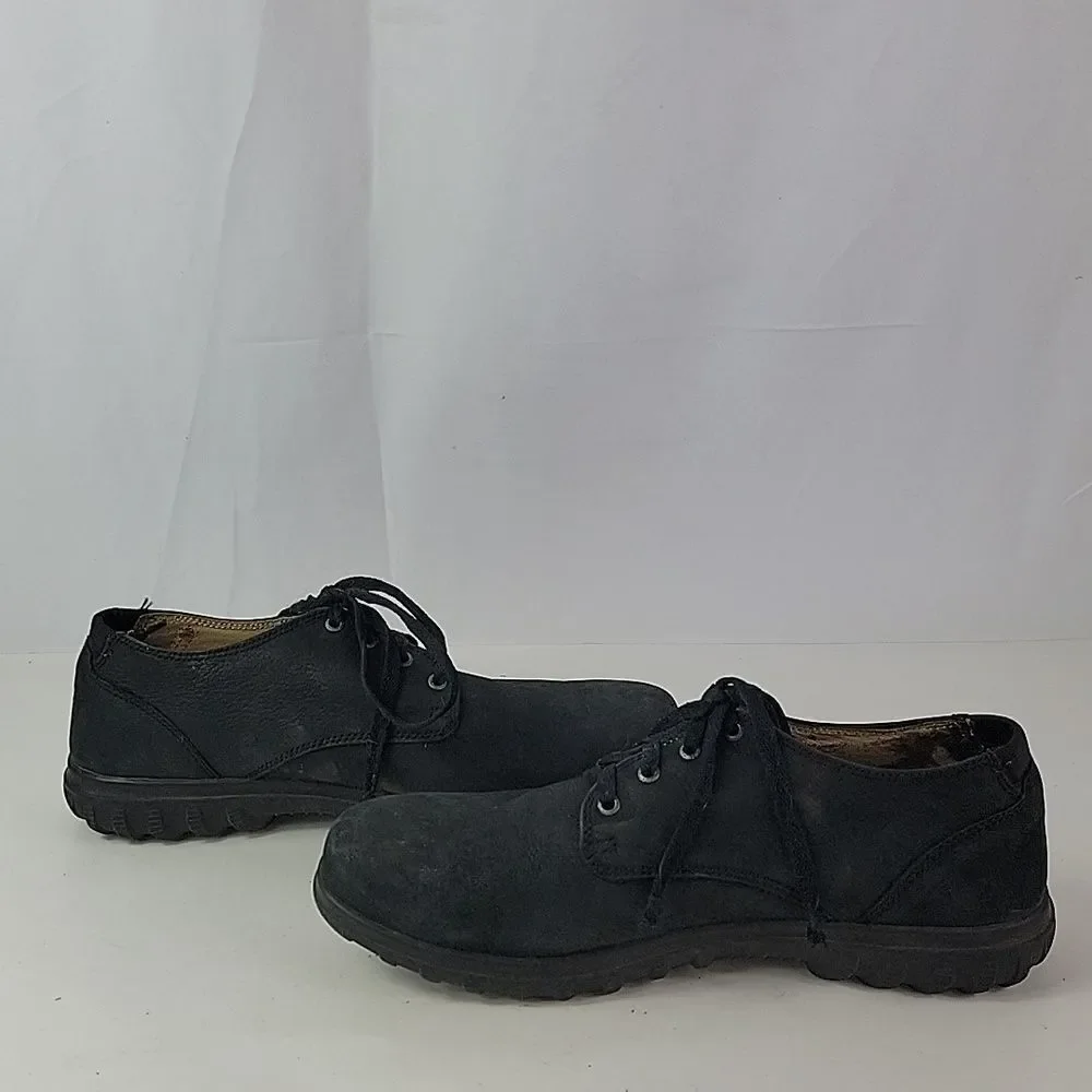 Bogs Eugene Black‎ Leather Waterproof Lace Up Mens Low Top Shoes